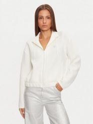 Guess Bluza V4BQ14 K7UW2 Biały Regular Fit. Białe bluzy bez kaptura damskie Guess, xs, z wiskozy. Za 209.99 zł.