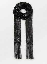 Becksöndergaard Szal "Beryl" w kolorze czarnym - 170 x 8 cm rozmiar: onesize. Czarne szaliki i kominy damskie Becksöndergaard, bez wzorów. Za 65.45 zł.