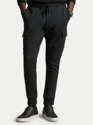 Polo Ralph Lauren Spodnie dresowe 710980340501 Czarny Regular Fit. Czarne spodnie dresowe męskie Polo Ralph Lauren, bez wzorów, z dresówki. Za 769.99 zł.