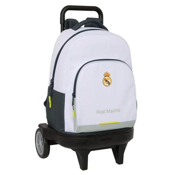 Plecak szkolny Real Madrid C.F. Poliester 600D. Białe plecaki damskie Real Madrid, bez wzorów, z poliesteru. Za 358.50 zł.