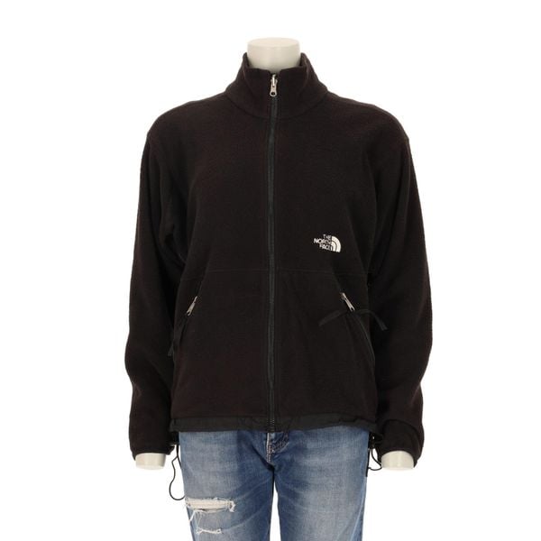 Damska kurtka vintage z polaru. Czarne kurtki damskie The North Face, l, bez wzorów, z polaru, bez kaptura. Za 170.36 zł.