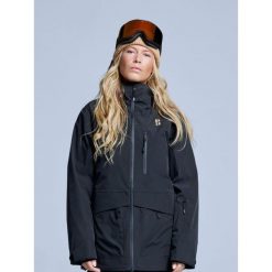 Kurtka narciarska - Damska - Hardshell - Freeride 3L - Czarna. Czarne kurtki damskie POEDERBAAS, na zimę, l, bez wzorów, z hardshellu, bez kaptura. Za 1,566.52 zł.