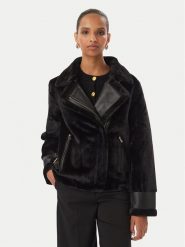 Rinascimento Futro CFC0127145003 Czarny Regular Fit. Czarne futra damskie RINASCIMENTO, xs. Za 869.99 zł.