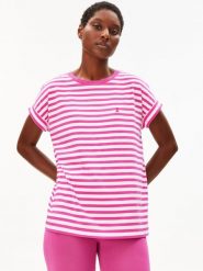 ARMEDANGELS Koszulka - Paski Idaara Kobiety Bawełna (100%) wyrazisty róż, M. Czerwone t-shirty damskie ARMEDANGELS, m, bez wzorów, z bawełny, bez kołnierzyka. Za 169.95 zł.