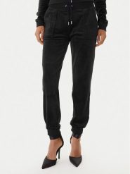 Juicy Couture Spodnie dresowe JCBBJ225802 Czarny Slim Fit. Czarne spodnie dresowe damskie Juicy Couture, m, bez wzorów, z dresówki. Za 349.99 zł.