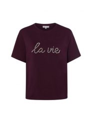 Marie Lund Koszulka Kobiety Bawełna lila, S. T-shirty damskie Marie Lund, s, bez wzorów, z bawełny, bez kołnierzyka. Za 99.95 zł.