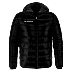 Kurtka Givova Olanda. Czarne kurtki męskie Givova, na jesień, s, bez wzorów, z materiału, sportowe, z kapturem. Za 234.40 zł.