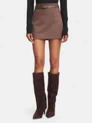 Guess Spódnica mini W6YD06 W2890 Brązowy Regular Fit. Brązowe spódniczki damskie Guess, m, z aplikacjami, z syntetyku, mini. Za 474.99 zł.