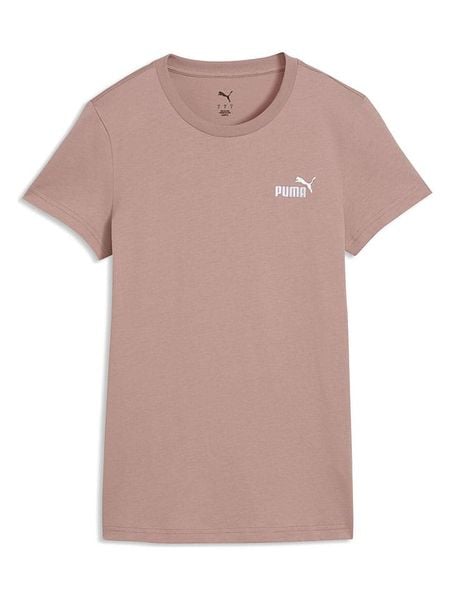 Puma Koszulka "Ess Small No. 1" w kolorze różowym rozmiar: M. Różowe bluzki damskie Puma, m, bez wzorów, bez kołnierzyka, bez ramiączek. Za 77.95 zł.