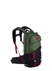 Plecak rowerowy Kohla Challenger 16L - bronze green/scarlet/caviar. Zielone plecaki damskie KOHLA, bez wzorów, z nylonu. Za 427.89 zł.