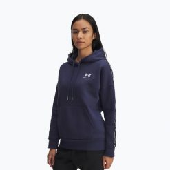 Bluza Under Armour Icon Fleece Taped Hoody. Niebieskie bluzy bez kaptura damskie Under Armour. Za 179.99 zł.