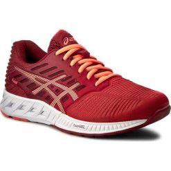 Buty ASICS - FuzeX T689N Ot Red/Flash Coral/True Red 2306. Czerwone buty sportowe na co dzień damskie Asics, bez wzorów, z materiału, do biegania, asics fuzex. W wyprzedaży za 279.00 zł.