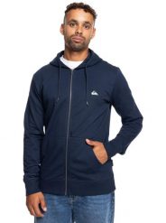 Bluza na zamek BASIC ZIP Mężczyźni. Brązowe bluzy z kapturem męskie Quiksilver, m, z bawełny. Za 219.99 zł.