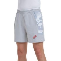 Short Bullpadel Entrimo. Szare szorty męskie bullpadel, bez wzorów, z jersey. Za 173.90 zł.
