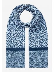 More & More Szal w kolorze biało-niebieskim - 180 x 70 cm rozmiar: onesize. Białe szaliki i kominy damskie MORE & MORE, bez wzorów, z materiału. Za 34.99 zł.