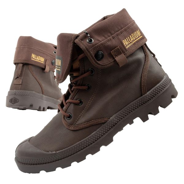 Buty sportowe męskie Palladium Baggy Coated. Brązowe buty sportowe na co dzień męskie Palladium, bez zapięcia. Za 299.00 zł.