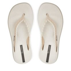 Japonki Ipanema. Brązowe klapki damskie Ipanema, bez wzorów, bez obcasa. Za 119.99 zł.