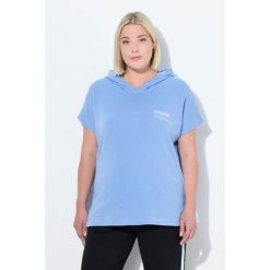 Damskie Bluza funkcyjna szybkoschnąca kaptur bez rękawów. Niebieskie bluzy z kapturem damskie Ulla Popken, plus size, z bawełny. Za 239.99 zł.