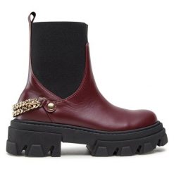 Botki Rage Age. Czerwone botki damskie Rage Age, bez obcasa, na płaskiej podeszwie, bez zapięcia. Za 509.99 zł.