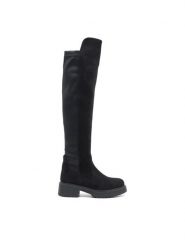 Jenny Fairy Muszkieterki JO-ANN WS5889-05 Czarny. Czarne kozaki damskie Jenny Fairy, z materiału, bez obcasa, na płaskiej podeszwie. Za 129.99 zł.