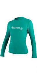 Koszulka do pływania damska O'Neill Basic Skins Sun Shirt. Niebieskie bluzki sportowe damskie O'neill, s, bez wzorów, z elastanu, bez ramiączek. Za 221.00 zł.