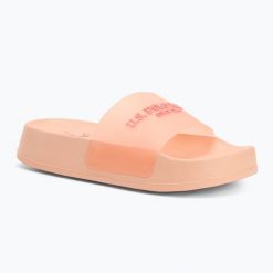 Klapki damskie U.S. Polo Assn. AMAMI009A. Brązowe klapki damskie U.S. Polo Assn., bez wzorów, z syntetyku, bez obcasa. Za 87.99 zł.