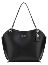 Guess Shopper bag w kolorze czarnym - 40 x 34 x 20 cm rozmiar: onesize. Czarne shopper bag damskie Guess, z aplikacjami, z materiału, na ramię, bez dodatków. Za 510.95 zł.