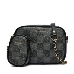 Torebka Steve Madden. Czarne torebki klasyczne damskie Steve Madden, bez wzorów, wizytowe, bez kołnierzyka, bez ramiączek. Za 339.99 zł.