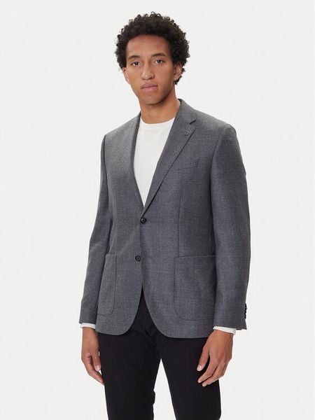 BOSS Marynarka BOSS-50551560 Szary Regular Fit. Szare marynarki męskie Boss, bez wzorów, z wełny. Za 1,869.00 zł.