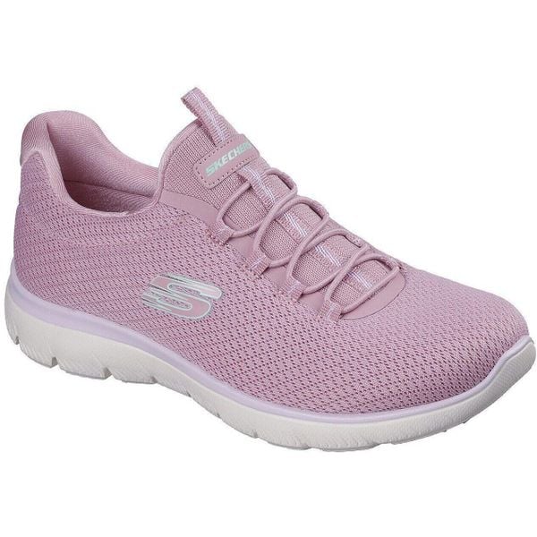 Buty sportowe damskie Skechers Summits summer Blush. Czerwone buty sportowe na co dzień damskie Skechers, bez wzorów. Za 390.00 zł.