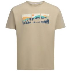 T-shirt Trespass Benny. Brązowe t-shirty męskie Trespass, na lato, m, bez wzorów, z bawełny, bez kołnierzyka. Za 151.00 zł.
