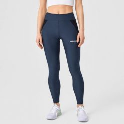 Damskie legginsy Head Tech. Niebieskie legginsy damskie HEAD, xl, bez wzorów, z elastanu. W wyprzedaży za 306.00 zł.