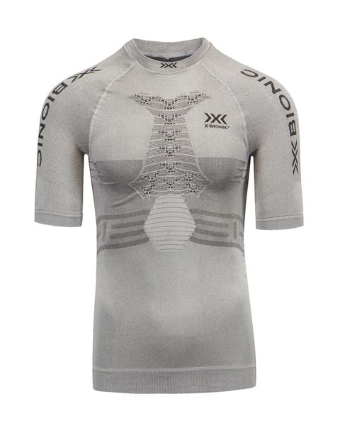 Koszulka termoaktywna biegowa męska X-Bionic Fennec 4.0 Grey. Szare bielizna termoaktywna męska X BIONIC, m, bez wzorów, z dzianiny. Za 370.00 zł.