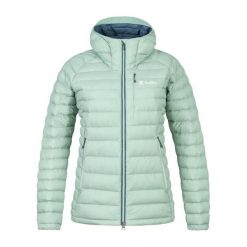 Damska kurtka z kapturem Rafiki Project. Zielone kurtki damskie Rafiki, bez wzorów, z puchu, z kapturem. W wyprzedaży za 804.65 zł.