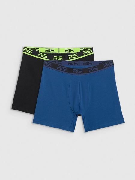 4F Bielizna bokserki (2-pack) męskie 4F x Robert Lewandowski - czarne XXL. Czarna bokserki męskie 4f, bez wzorów, z bawełny. Za 89.99 zł.