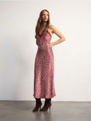 Sukienka maxi z koronką - wielobarwny. Sukienki damskie Reserved, na co dzień, l, bez wzorów, z koronki, bez kołnierzyka, bez ramiączek, maxi, proste. Za 179.99 zł.