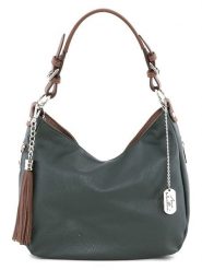 Anna Morellini Skórzana torebka "Fiorella" w kolorze ciemnozielonym - 30 x 27 x 9 cm rozmiar: onesize. Zielone torebki klasyczne damskie Anna Morellini, bez wzorów, z materiału, bez dodatków. Za 304.99 zł.