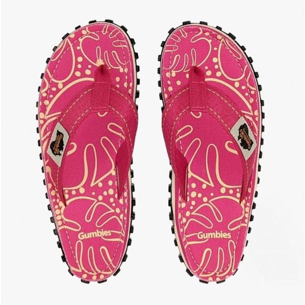 Japonki damskie GUMBIES ISLANDER FLIP-FLOPS. Czerwone klapki damskie Gumbies, bez wzorów, bez obcasa. Za 89.99 zł.