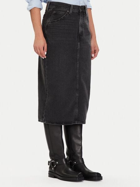 Levi's® Spódnica jeansowa 001VH-0004 Czarny Regular Fit. Czarne spódniczki damskie s, bez wzorów, z bawełny. Za 269.99 zł.