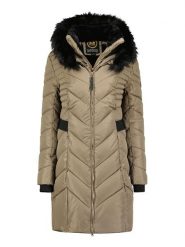 Maison Montaigne Parka "Dolmai" w kolorze beżowo-czarnym rozmiar: XL. Brązowe parki damskie Maison Montaigne, xl, z aplikacjami. Za 216.73 zł.