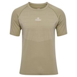 Bezszwowa koszulka Newline Pace. Brązowe t-shirty sportowe męskie Newline, bez ramiączek, do piłki nożnej. W wyprzedaży za 117.70 zł.