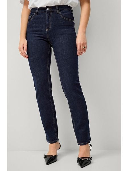 Ellos Dżinsy "Thea" - Comfort fit - w kolorze granatowym rozmiar: W40/32. Niebieskie jeansy damskie ellos. Za 78.66 zł.