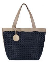 Ilse Jacobsen Shopper bag w kolorze granatowym - 51 x 36 cm rozmiar: onesize. Niebieskie shopper bag damskie Ilse Jacobsen, bez wzorów, z materiału, na ramię, bez dodatków. Za 130.99 zł.