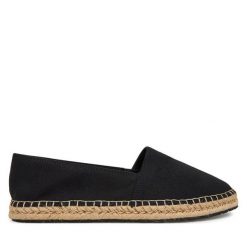 Espadryle Calvin Klein. Czarne espadryle damskie CALVIN KLEIN, bez wzorów, bez obcasa. Za 349.99 zł.