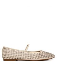 LAUREN RALPH LAUREN Baleriny Jayna 802P04176004 Biały. Białe baleriny damskie Lauren Ralph Lauren, bez wzorów, ze skóry, bez obcasa. Za 638.99 zł.