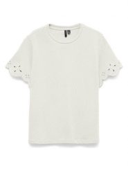Vero Moda Koszulka w kolorze białym rozmiar: XL. Białe bluzki damskie Vero Moda, xl, bez wzorów, z bawełny, bez kołnierzyka. Za 89.47 zł.