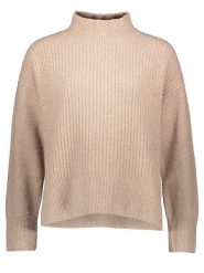 Timezone Sweter w kolorze beżowym rozmiar: M. Brązowe golfy damskie Timezone, m, bez wzorów, z bawełny, bez ramiączek. Za 96.60 zł.