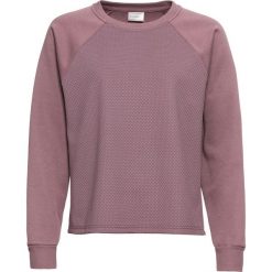 Bluza z połyskującego materiału bonprix matowy fioletowy. Fioletowe bluzy bez kaptura damskie bonprix. Za 32.99 zł.