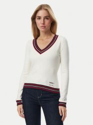 Guess Sweter W6BR89 Z2276 Kremowy Regular Fit. Białe swetry klasyczne damskie Guess, m, z wiskozy, bez kołnierzyka. Za 292.99 zł.