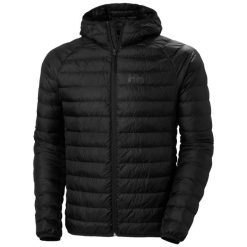 Ocieplana kurtka z kapturem Helly Hansen Banff. Czarne kurtki męskie Helly Hansen, l, bez wzorów, z poliesteru, z kapturem. Za 789.95 zł.